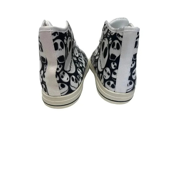 The Nightmare Before Christmas Canvas Shoes NWT Tim Burton Printed High Top S 10 - Picture 5 of 9